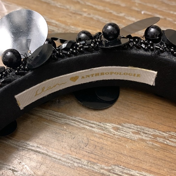 Anthropologie Llani BLAVK headband new with tags - Picture 3 of 5